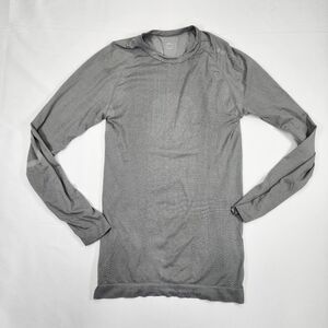 Men's Hi-Tech Gray Activewear Long Sleeve T-Shirt Size XL